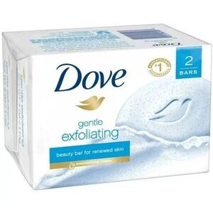 Dove Gentle Exfoliating Moisturizing Beauty Bar Soap For‎ Renewed Skin 4 Bars